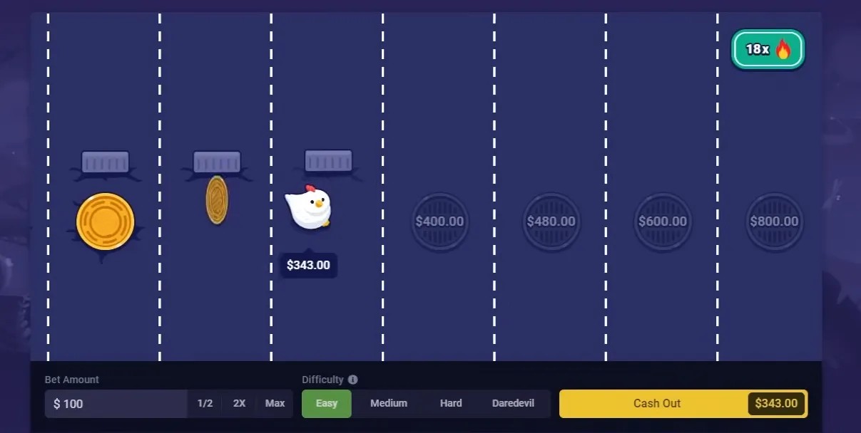 Roobet Crossy Road Game